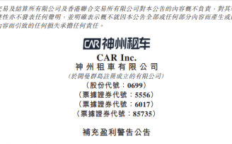神州租车预计2020上半年亏损超38亿元